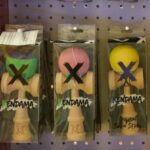 Kendama X Originala, Profesionala, din lemn 18 cm, Ata 55 cm