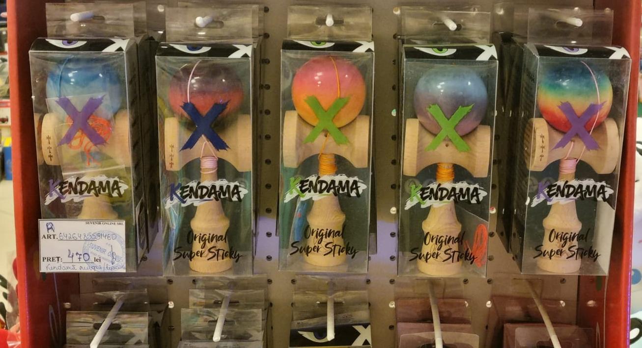kendame bune Kendama X Originala, Profesionala, Flippy, Big Cups V2, Super Sticky Cupe Mari, Rulment Metalic cu Ata 55 cm,tricolor - Image 1