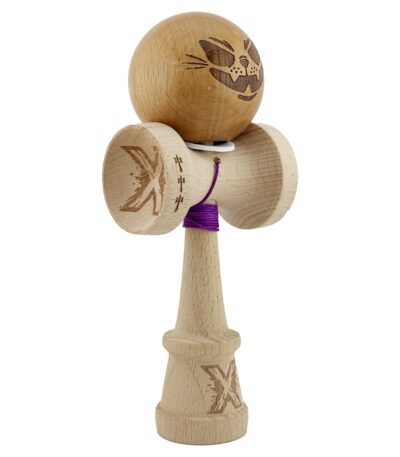 Maro pisica lemn kendama-x-originala-profesionala-flippy-crazy-cat-super-sticky-cupe-mari-king-size-v3-gaura-in-baza