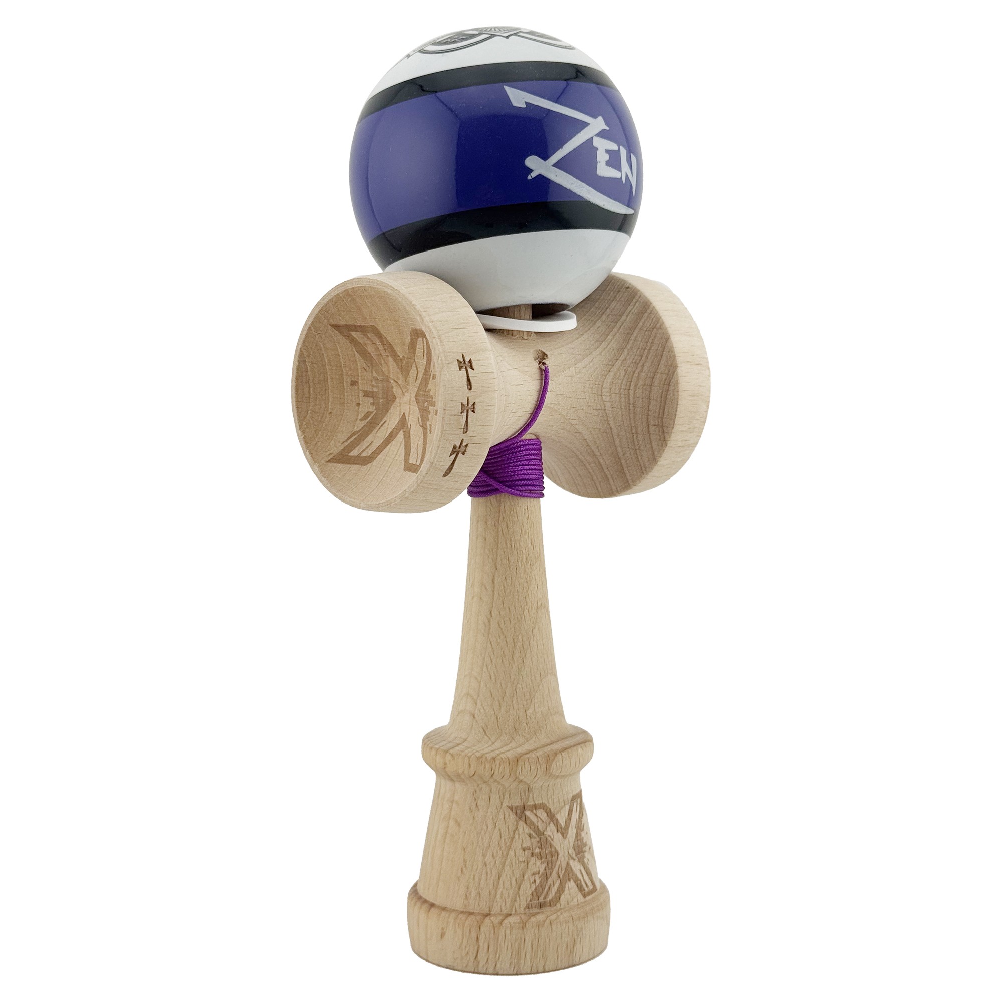 kendama-x-zen-series-originala-profesionala-flippy-cupe-mari-king-size-v3-super-sticky-gaura-in-baza-main-69428a181d8aa Kendama X Zen Series Originala, Profesionala, Flippy, Cupe Mari KING SIZE V3, Super Sticky, Gaura in Baza, Rulment Metalic, din lemn 18 cm, Ata 55 cm, Violet - Image 1