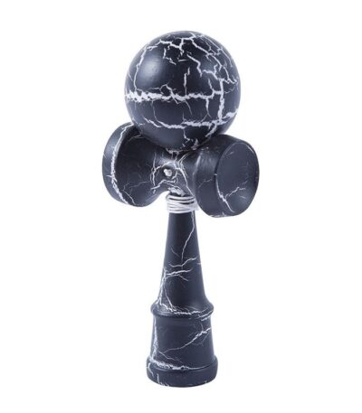 Kendama Ball Full Crack Alb Lemn Fag Negru