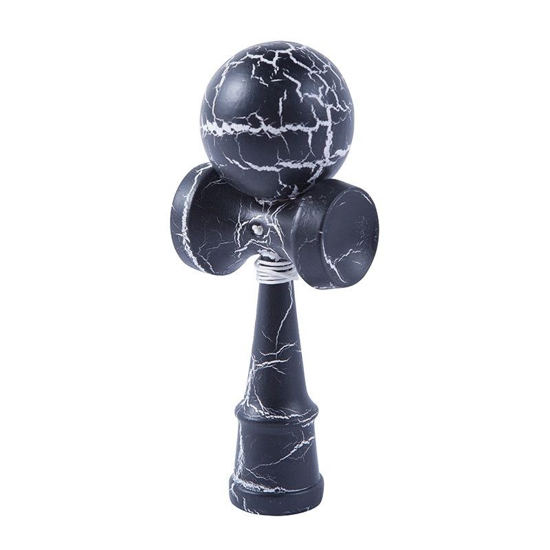 Kendama Ball Full Crack Alb Lemn Fag Negru