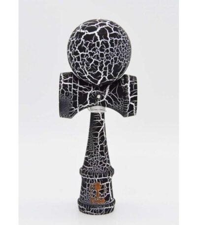 Kendama Ball Full Crack Negru Lemn Fag Alb